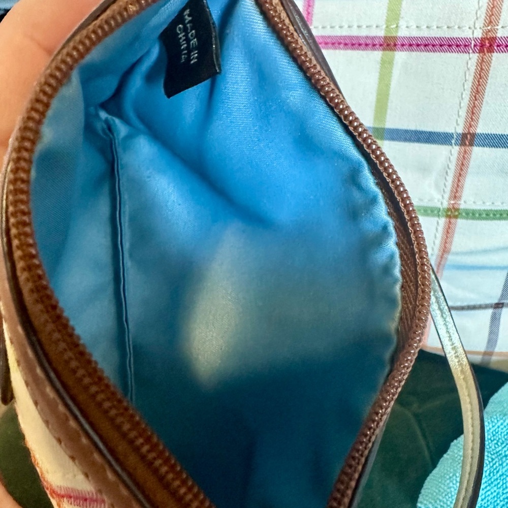 COACH TATTERSALL XL PLAID WEEKENDER TOTE and MATCHING WRISTLET - Picture 12 of 14